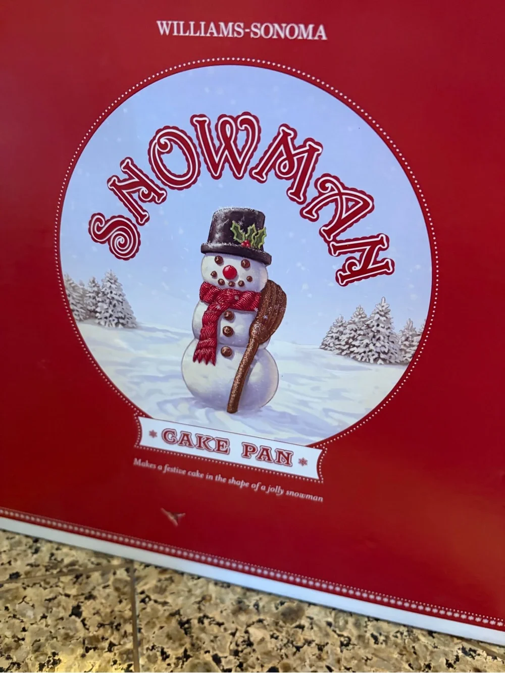 Williams Sonoma Snowman Cake Pan New